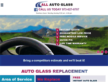 Tablet Screenshot of allautoglassnj.com